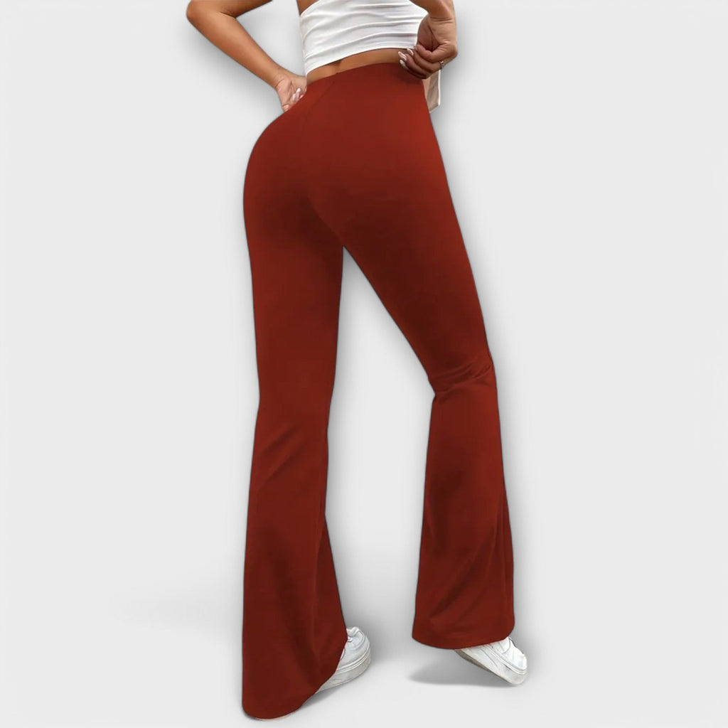 Serena - Pantalon décontracté à jambe évasée