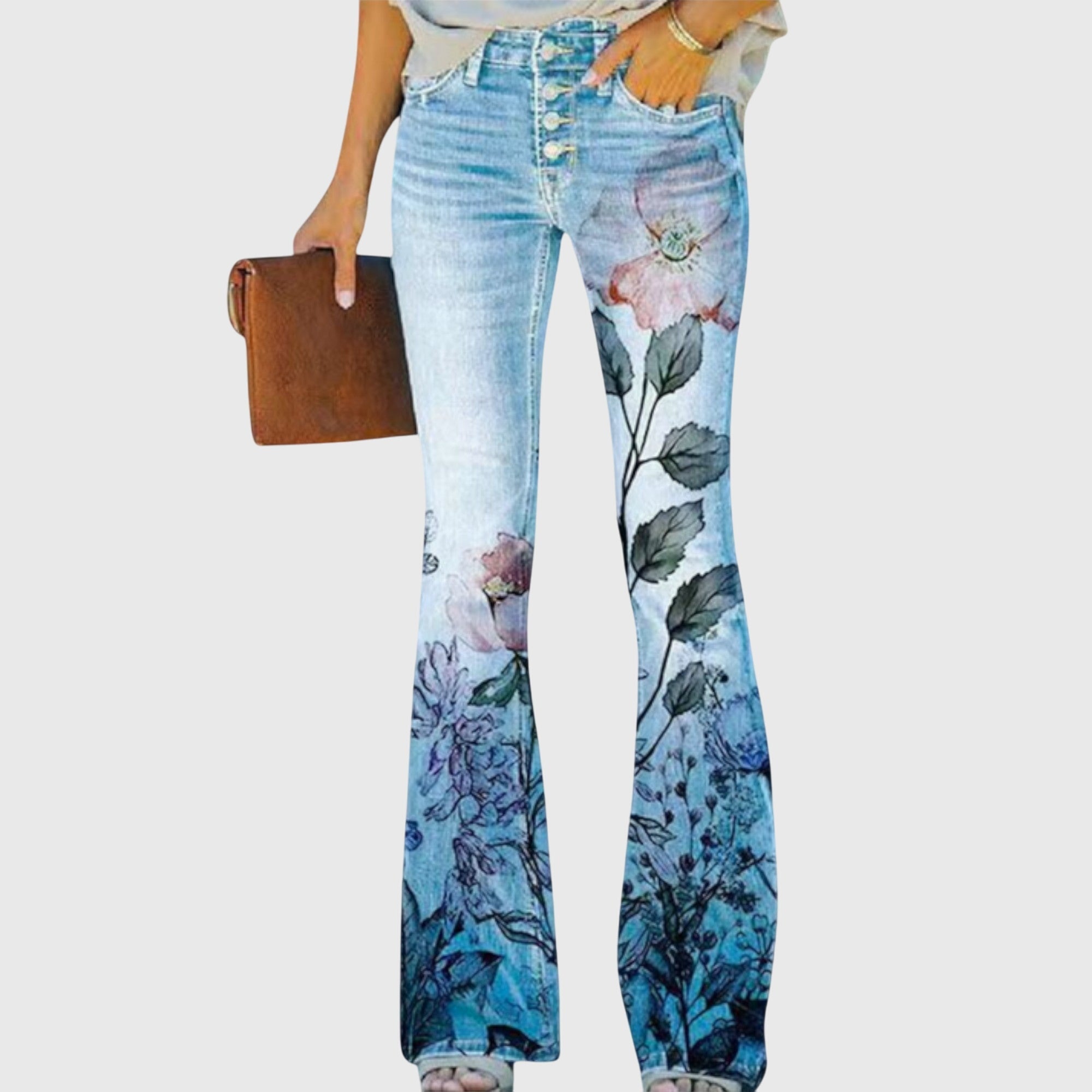 Pantalons pour femmes à fleurs