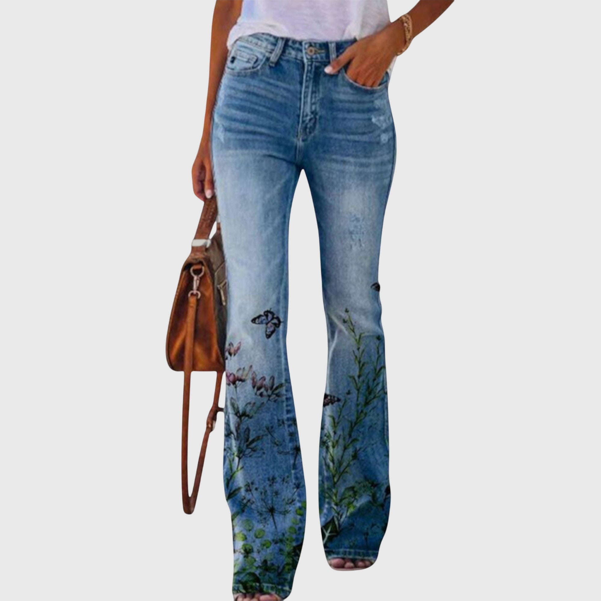 Pantalons pour femmes à fleurs