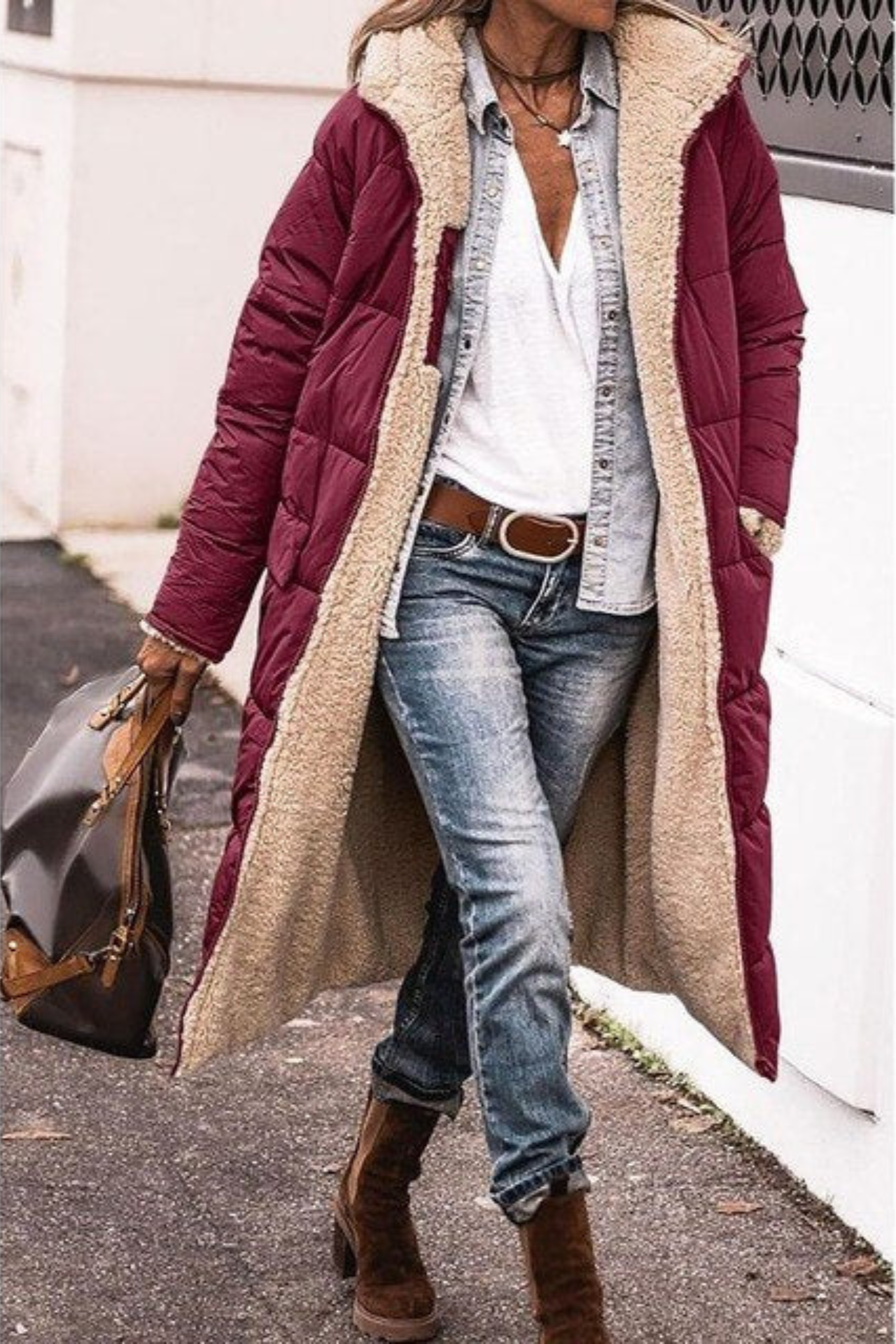 Laluna | Elegant Reversible Coat for Women