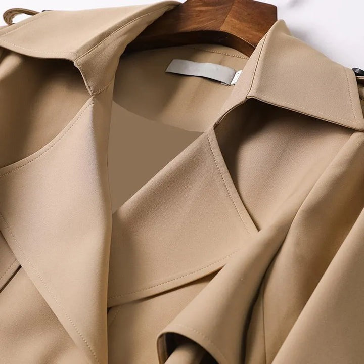 Camille – Classic Double-Breasted Trench Coat