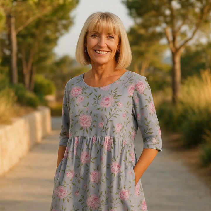 Eliza | Relaxed Midi Dress - Effortless Elegance, Everyday Comfort