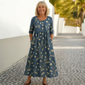 Eliza | Relaxed Midi Dress - Effortless Elegance, Everyday Comfort