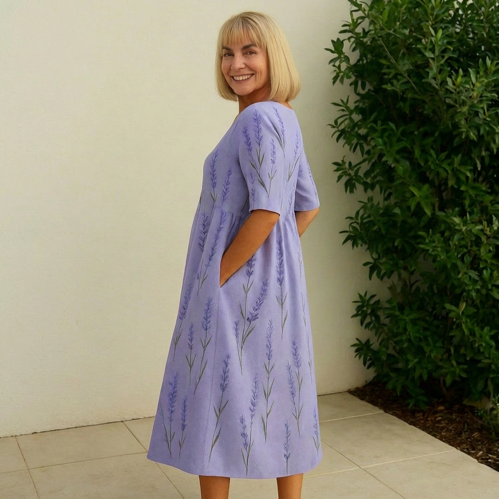 Eliza | Relaxed Midi Dress - Effortless Elegance, Everyday Comfort