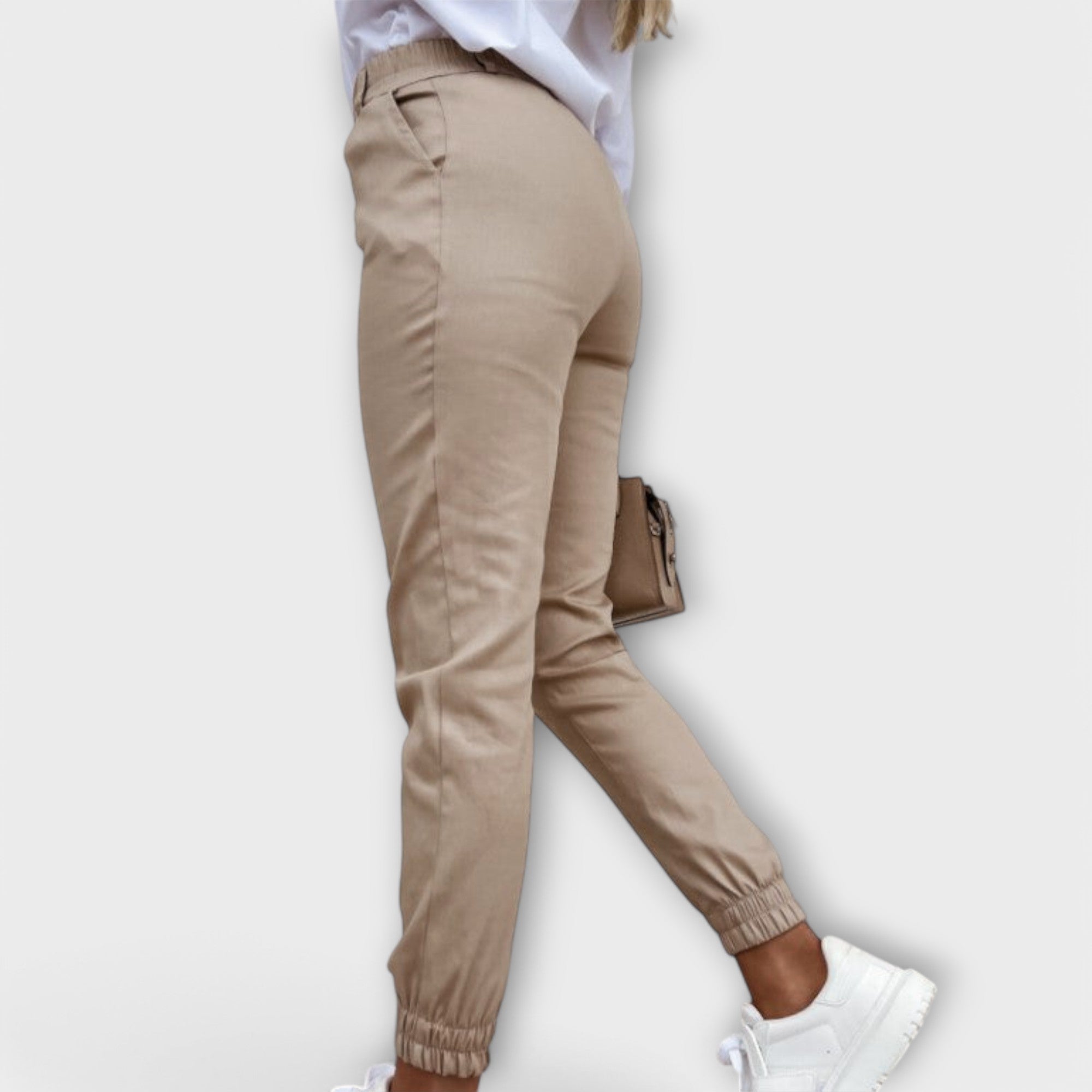 Melania - Pantalon extensible femme