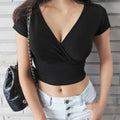 ELAYNE™ | Women Chic V-Neck Crop Top