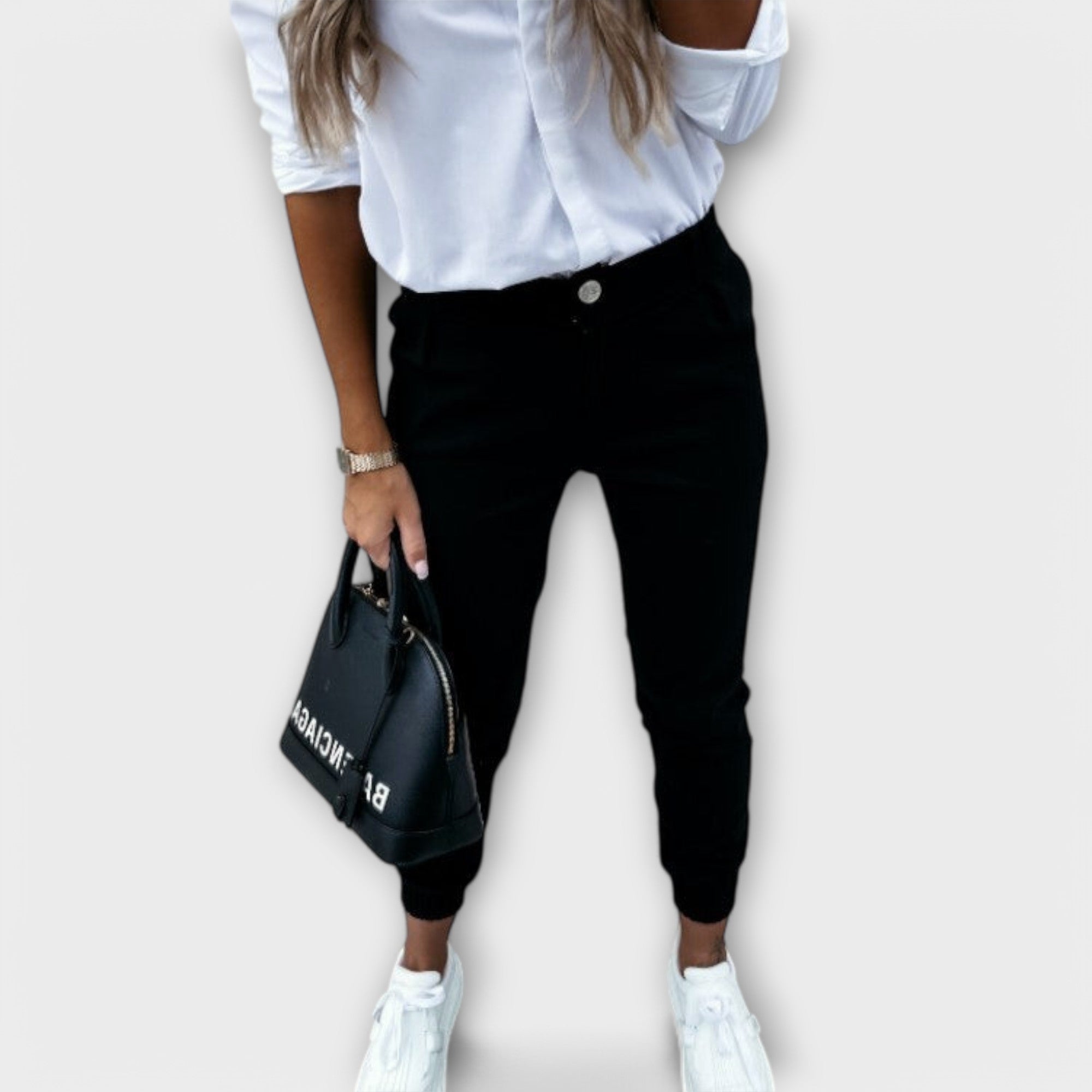 Melania - Pantalon extensible femme