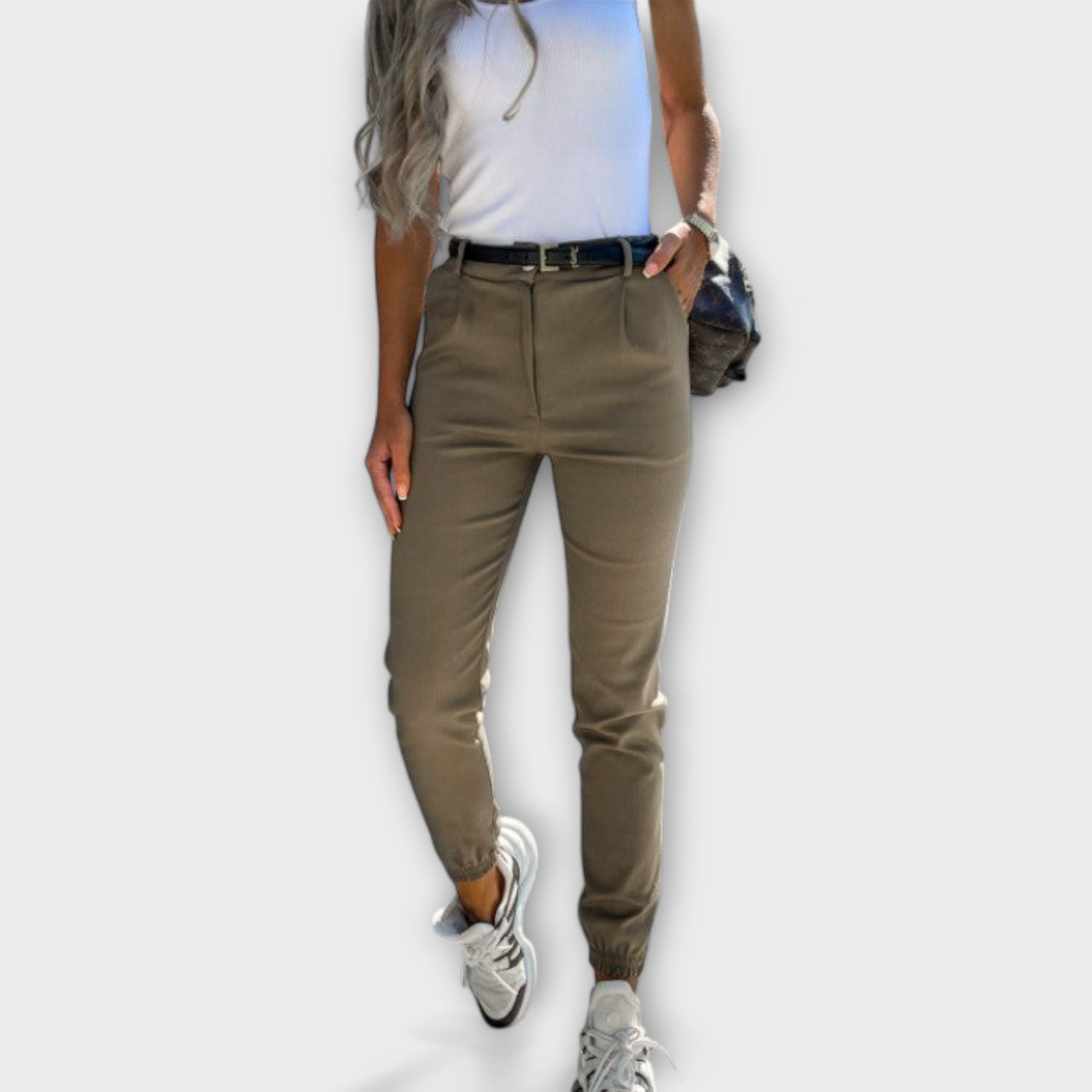 Melania - Pantalon extensible femme
