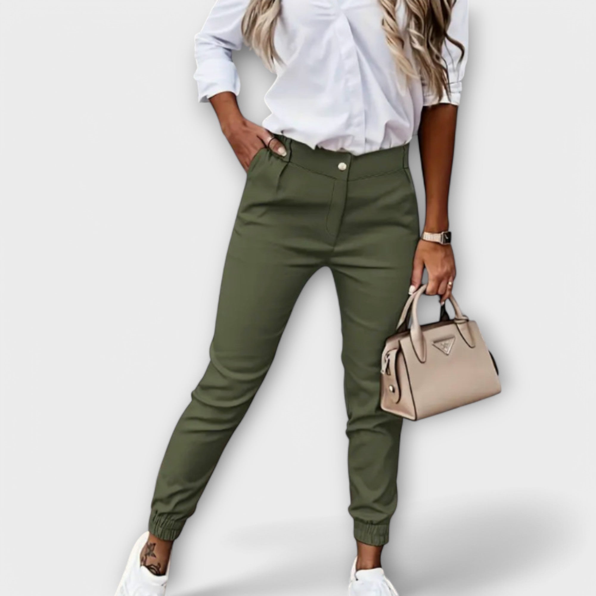 Melania - Pantalon extensible femme