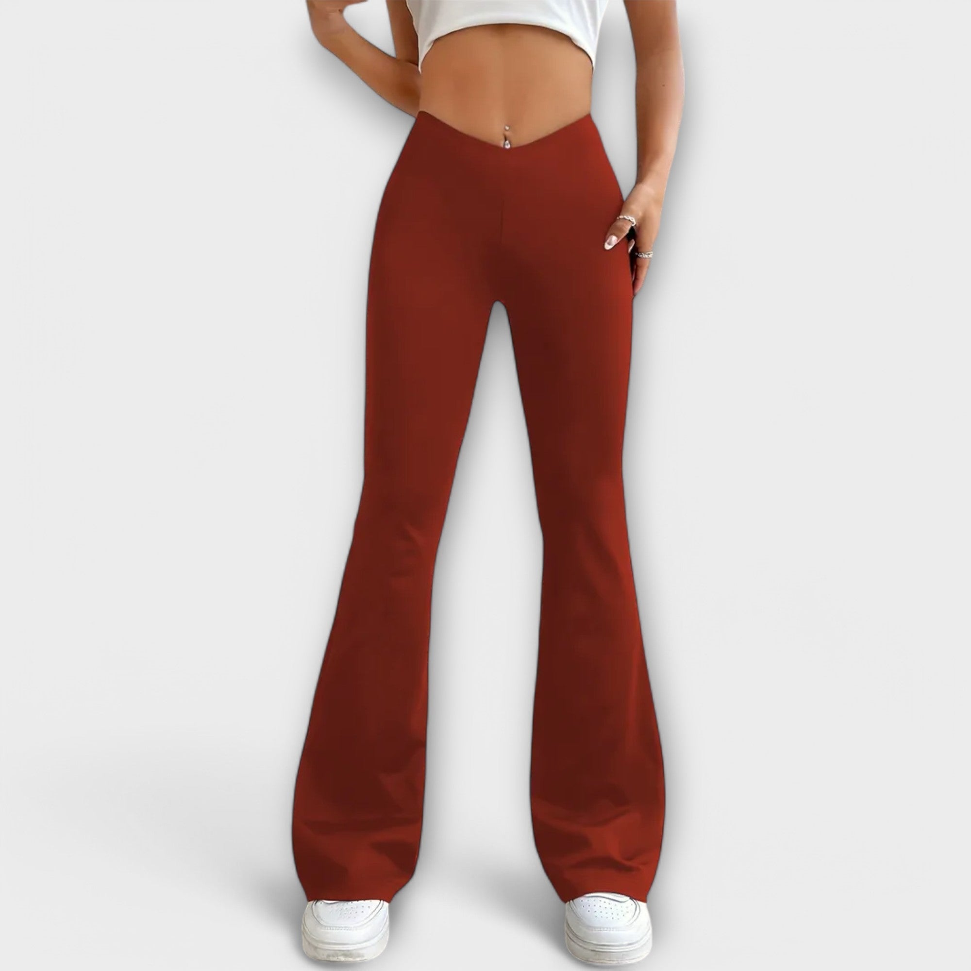 Serena - Pantalon décontracté à jambe évasée