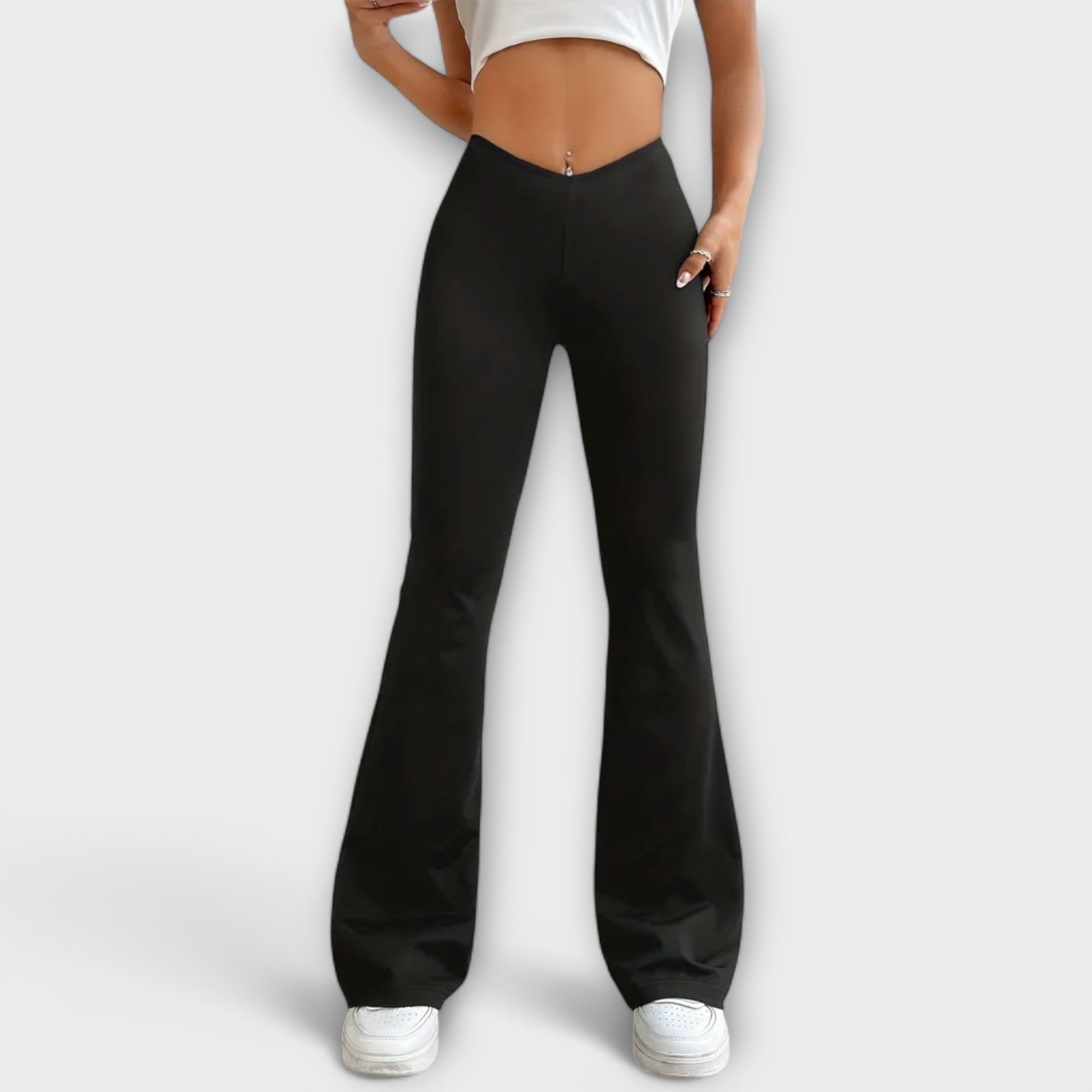 Serena - Pantalon décontracté à jambe évasée